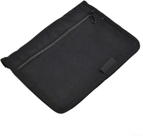ZWEquipint Auto-Handschuhfach-Organizer, Dokumentenhalter, mit Reißverschlusstasche aus 600D Oxford-Stoff, schwarz, für Fahrzeuginnenraum