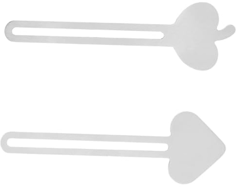 DECOMELODY Dientes de 2 Exprimidor Pasta Inoxidable de Acero en Ahorro Dinero y Multiusos, Paquete Unidades Diseño Forma de Corazón para Baño