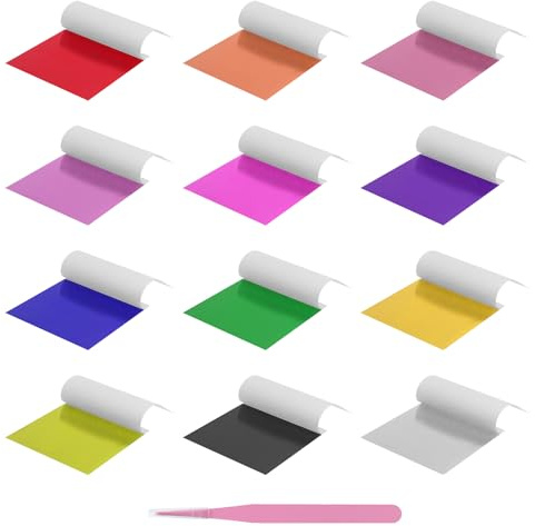 SLIAXINT 120 Imitación Hojas de Hojas Doradas de Oro Papel Pan de Oro 8.5 X 8 cm Multicolor con Pinzas para Manualidades Uñas Decoración de Muebles Artesanía Proyectos de Arte