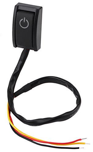 Paste Typ Schalter 12V Auto DIY Schalter Wasserdichte Autotastenschalter mit doppelseitigem Klebeband