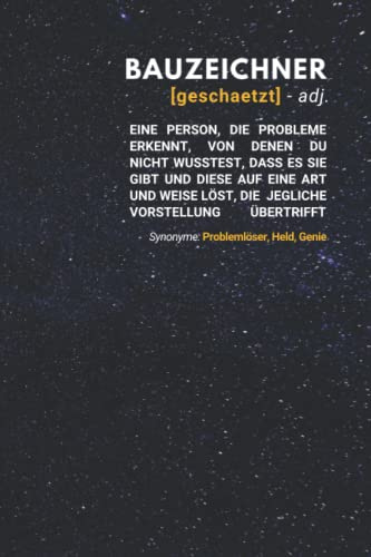 Bauzeichner geschätzt: Notizbuch inkl. To Do Liste | Das perfekte Geschenk für Männer, die Konztruktionnen zeichen | Geschenkidee | Geschenke