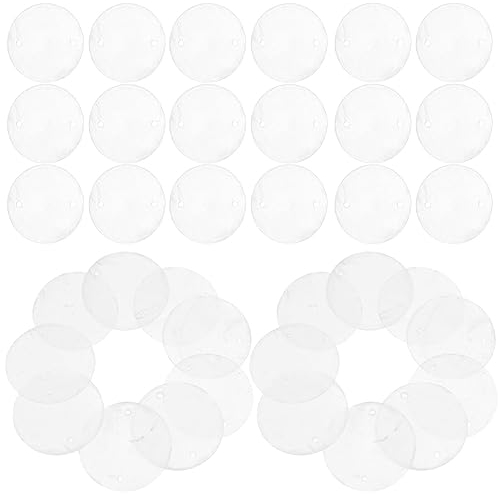 Yardwe 100stücke Runde Muschelscheiben Handgemachtes Windspiel Zubehör Für Schmuckherstellung Basteln Dekoration Transparent Für Kreative -projekte