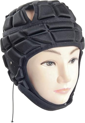 Multi-Sport Protective Headgear - Rugby Helmet Headguard for Kids & Youth - Adjustable Soft Padding for Soccer, Roller Skating, and Motorbike Riding