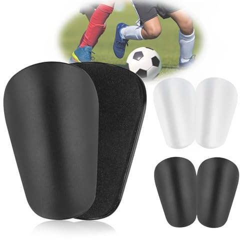 JRYXDS 2 Paires Protège-Tibias de Football, Gris Foncé Mini Protège-Tibias Supplémentaires pour Jeunes et Adultes Équipement de Protection Protège-Tibias pour Hommes Femmes Enfants Garçons Filles