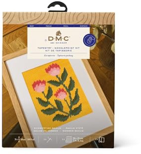 DMC Summertime Dahlia - Medium Tapestry-Needlepoint Kit