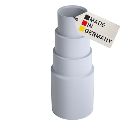 BAUHELD® Vacuum Cleaner Hose Attachment [Made in Germany] - Adapter for Vacuum Cleaner Nozzle Made of Sturdy PVC Rubber [Pack of 1] - Suitable for Makita Bosch Kärcher Einhell Festool Eibenstock -