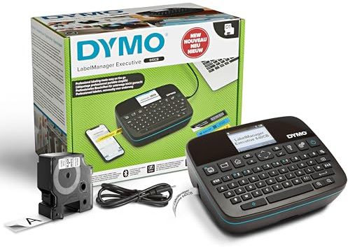 DYMO LabelManager Executive 640 CB Tragbarer Etikettendrucker | Kompakter Etikettendrucker mit AZERTY-Tastatur | Bluetooth und USB Konnektivität | Kompatibel mit DYMO D1 Etiketten