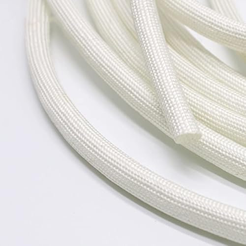 ZACUNXY Guaina per Cavi Elettrici,Raccogli Cavi Tubo in Fibra di Fibra di Fibra Chimica Intrecciata Intrecciata ad Alta Temperatura(25mm)