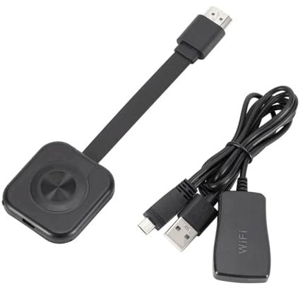 Adaptador HDMI inalámbrico 4K WiFi, Chromecast, duplicación de pantalla, streaming de música y fotos desde teléfono a TV