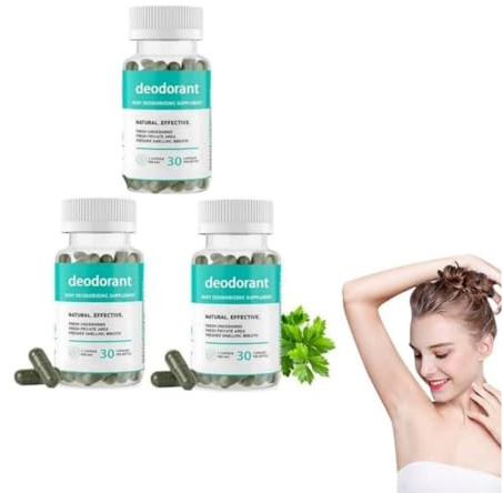 Desodorización Corporal, Desodorante de Cuerpo Completo, desodorante interno, Suplementos desodorantes para mujeres y hombres, fresco de la cabeza a los pie (3)