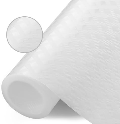 HOTUT Shelf Liners,30cm x 150cm Waterproof Shelf Liner,Kitchen Drawer Liner Drawer Mats,Oil-Proof,Anti-Slip Non-Adhesive,Plastic EVA Material BPA Free,Cupboard Cabinet shelf protector (Transparent)