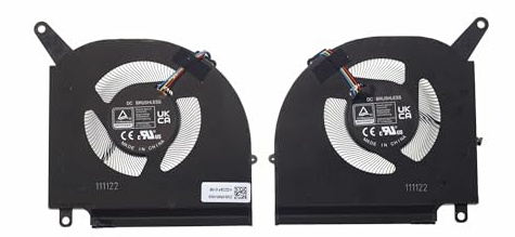 Ventilateur de Refroidissement for processeur et Carte Graphique d'ordinateur Portable, 12 V CC, 0,6 A, 4 Broches, Compatible avec Gigabyte, Aorus, 15X ASF X5PASF et RTX 4070(CPU Fan)