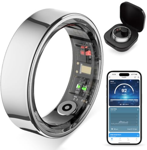 COLMI R09 Smart Ring Women with Skin Temperature&Sleep Tracker(Sliver，9)