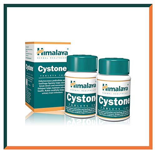 Himalaya Herbals Cystone Herbal Food Supplement Helps Ensure Normal Functioning of Urinary Tract for Urinary Health | Active Herbs Bring Comfort, 100 Capsules (Pack of 2)