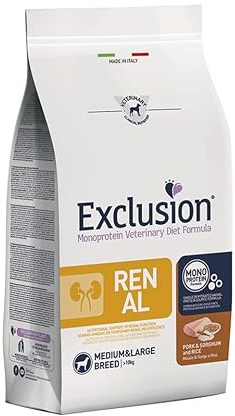 Exclusion Diet Renal Medium Large Adult Maiale, Sorgo e Riso 12kg