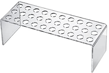 SCHÖNHUBER FRANCHI Set Finger Food composto da uno stand in plexiglass trasparente a 30 fori e 30 bicchierini finger food. Ideale per feste di compleanno, Matrimonio, Buffet, Natale, Bar