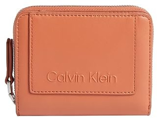 Calvin Klein Geldbörse CK Set Zip Around Wallet with Flap Autumn Leaf Terracotta