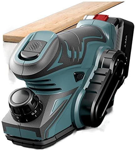 Rabot électrique sans Fil 13000 TR/Min avec clé, Outil électrique de Coupe de Bois de Rabot à Main sans Brosse for Batterie 12 V YIJIAN