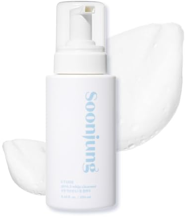 ETUDE SoonJung pH 6.5 Whip Cleanser Big Size, Mild Micro Foaming Face Wash for Sensitive Skin, Panthenol, Madecassoside for Soothing, Barrier Repair, Low pH, Vegan, Non-comedogenic 8.45 Fl Oz