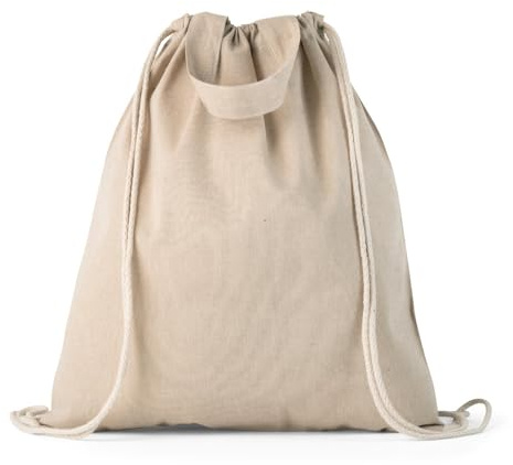 lepni.me Sac à Cordon Personnalisé Pour les Enfants ou Sac en Toile Pour les Femmes | Coton Biologique de Qualité Supérieure | Pour L'école, le Shopping ou la Gym (Sac de Cordon Organic Natural `)