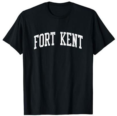 Fort Kent ME Vintage Athletic Sports JS02 T-Shirt
