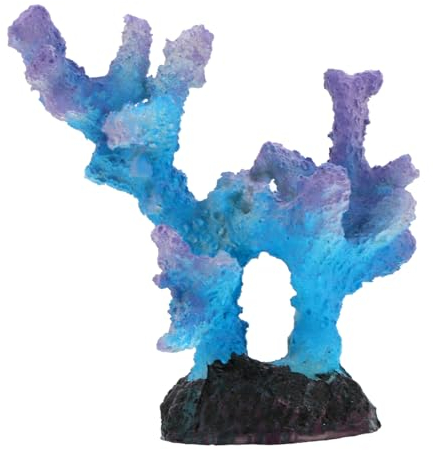 FOMIYES 1stk Künstliche Koralle Aquarium Korallen Dekoration Aquarium Korallen Landschaft Terrarium Korallen Dekoration Aquarium Gefälschte Korallen Ornamente Harz Lipgloss Glas