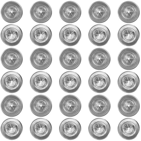PATIKIL Rondelles Autobloquantes de 1 1/2 Pouces, 100 Pcs, Rondelles Perforées pour Épingles d'Isolation, Rondelles Plates en Plâtre 1,5 mm d'Épaisseur en Fer Galvanisé pour Mur