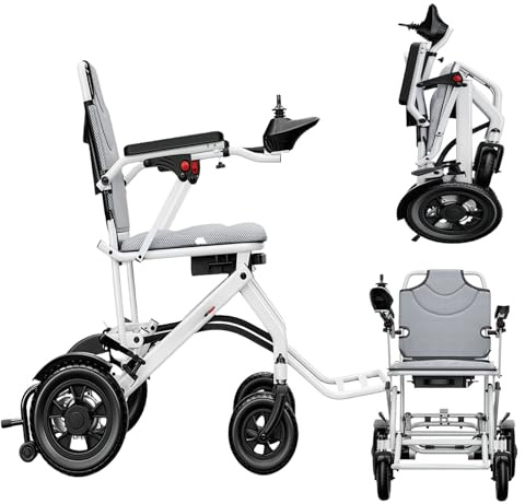 Carrozzine Elettriche Pieghevoli Carrozzine Elettriche Per Adulti Motore Da 500 W Ultraleggera 15,8 Kg Facile Da Trasportare E Riporre Carrozzina Elettrica Per Viaggi E Uso Quotidiano 20A