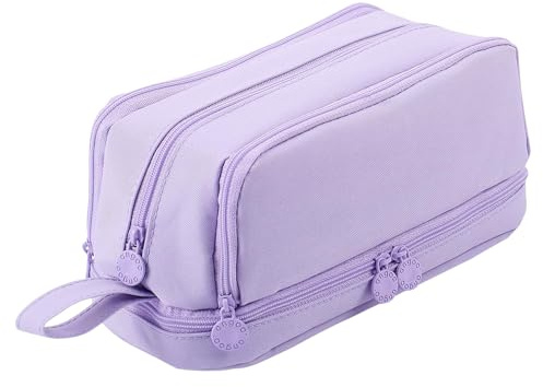 Estuche De Lápices Organizador 4 Compartimentos Regla | Estuche Organizador Gran Capacidad Notas Adhesivas Borrador Para Estudiantes Niños Niñas Aula Oficina Universidad
