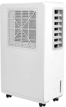 Climatiseur mobile sans tuyau d'évacuation, 500W (1800 BTU), puissance d'entrée de 200W, ultra-silencieux à 38-44 dB, avec fluide frigorigène R290, 3-en-1 refroidissement/déshumidification/ventilation