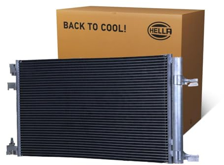 HELLA 8FC 366 221-151 Kondensator, Klimaanlage - Kühlrohre parallel