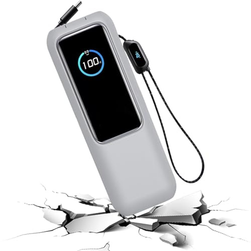 Housse pour Batterie Externe Ordinateur Portable | Étui De Protection Silicone Portable - Protection Anti-Poussière pour Randonnée Sport Fitness Camping Voyage Aventure