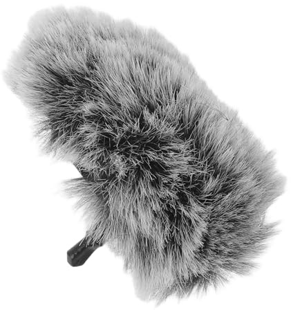 ifundom Kleiner Mikrofon Windschutz aus Fell Flauschige Mikrofonabdeckung für Mikrofon 2 Windgeräuschreduzierer und Popfilter für Outdoor Aufnahmen
