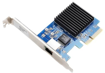 Oewwthy Carte Réseau PCIe 3.0 10 GB, Port RJ45, Puce RTL8127, Compatible avec Le Réveil Réseau et Le Fonctionnement sans Disque sous 11