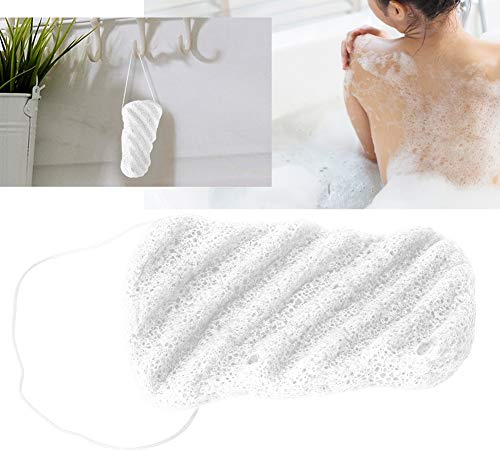 Konjac Lot de 3 éponges exfoliantes pour le bain naturelles et douces pour le corps Blanc