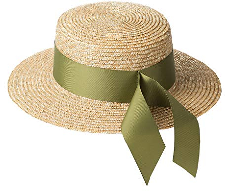 ACMEDE Kreissäge Strohhut Sommerhut Erntehut Gartenhut Sonnenhut mit Ripsband 7 cm breite Krempe Herren Damen Strohhut Kreissäge Größe Einstellbar