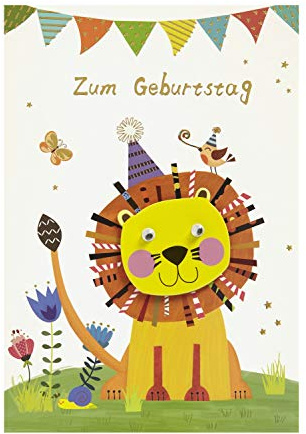 Perleberg Glückwunschkarte zum Kindergeburtstag I Lifestyle Collection I Glückwunschkarte Geburtstag mit Motiv I Geburtstagskarten für Kinder in 11,6 x 16,6 cm