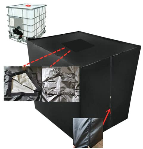 IBC Container Abdeckung, Wassertank Abdeckplane,IBC Schutzhaube Cover Uv-Schutz Für 1000L Tanks,120 * 100 * 116 cm