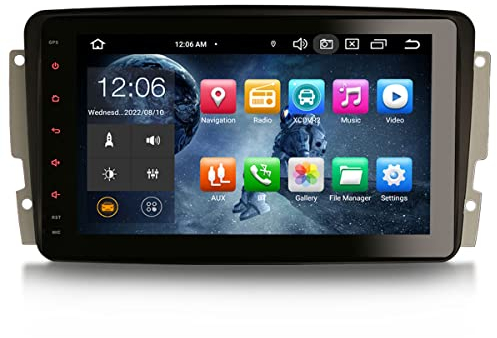 Erisin Android 12 8-Kern 8 Zoll Doppel Din Autoradio Mit GPS Navi für Mercedes C/G Klasse CLK W203 W209 W639 Viano Vito W463 Touchscreen Unterstützt DAB+ Kabellos CarPlay DSP WiFi Bluetooth 4GB+64GB