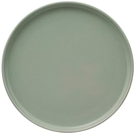 Secret de Gourmet - Lote de 6 platos llanos de cerámica verde marie d27cm