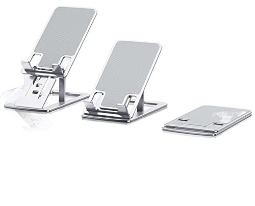 Support Tablette Support de tablette de téléphone portable, porte-berceau de support de téléphone de bureau pliable, support de tablette réglable compatible avec tous les téléphones et tablettes à moi