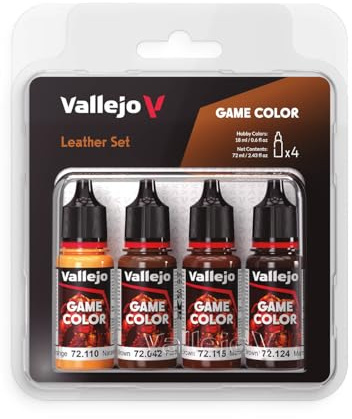 Vallejo AV Game Color Set - Leather Colors (x4)