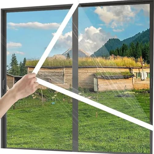 AiChen 110x145cm Double Glazing Film for Windows-Secondary Glazing Kit for Windows Thermal Window Film,White