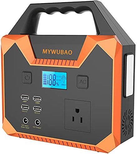 Centrale électrique portable 150, générateur à énergie solaire, batterie au lithium de secours, générateur rechargeable portable 40800 mAh/150 Wh propre, QC3.0 USB