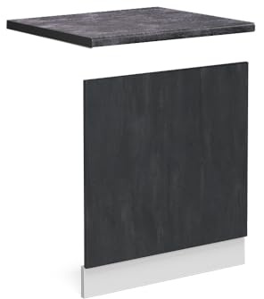 Vicco façade R-Line, Béton Noir/Blanc, 60 cm PT Anthracite