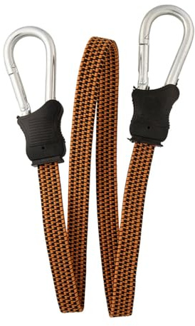 COGEX - Spannschloss, Spannschloss - Flachspanner - Länge: 75 cm - mit Metallkarabiner - Für EIN Zurren ohne Scheren der Last - Bruchlast 45 kg - Farbe: Orange & Schwarz