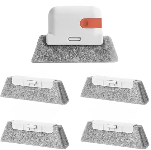 NHQZ 5-in-1-Spazzola Universale per Pulire la Guida della Finestra spazi e Piccoli cornici Strumento di Pulizia per la Cucina