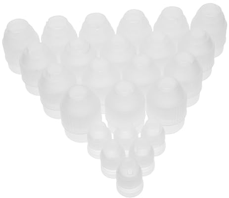PRETYZOOM 24pcs Decorating Nozzle Adapter Piping Bag Converter Coupler Large Icing Nozzles for Cake Making Baking Accessories