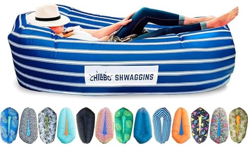Chillbo Shwaggins Aufblasbare Couch - Cooler aufblasbarer Stuhl Einfache Einrichtung ist ideal für Wanderausrüstung, Strandkorb und Musikfestivals.Papa Geschenke oder Geschenke für Papa