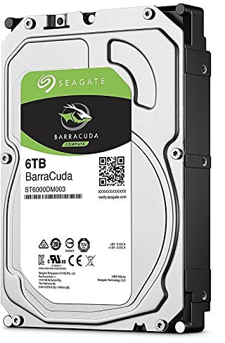Glowster Disque Dur 6To 3.5 SATA3, Haute capacité de Stockage, idéal pour Les systèmes de Bureau et de Sauvegarde de données.